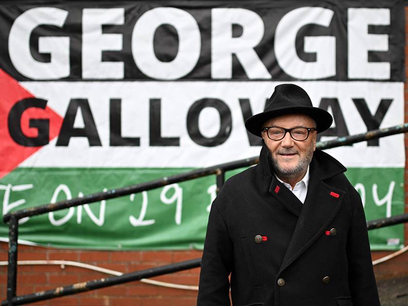 بريطانيا: الدعم للقضية الفلسطينية يقود السياسي جورج غالاوي للفوز في  انتخابات فرعية للبرلمان