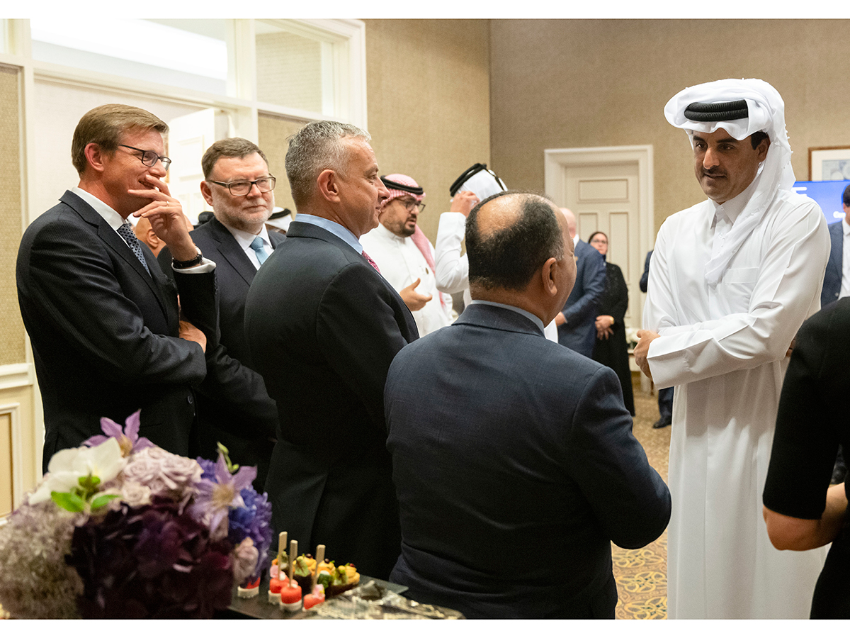سمو الأمير يحضر حفل استقبال منتدى قطر الاقتصادي 2022