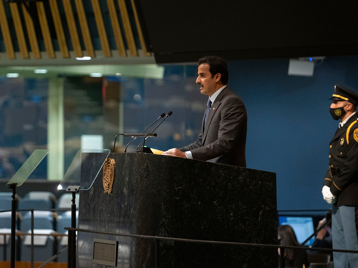 سمو الأمير يشارك في الجلسة الافتتاحية للجمعية العامة للأمم المتحدة