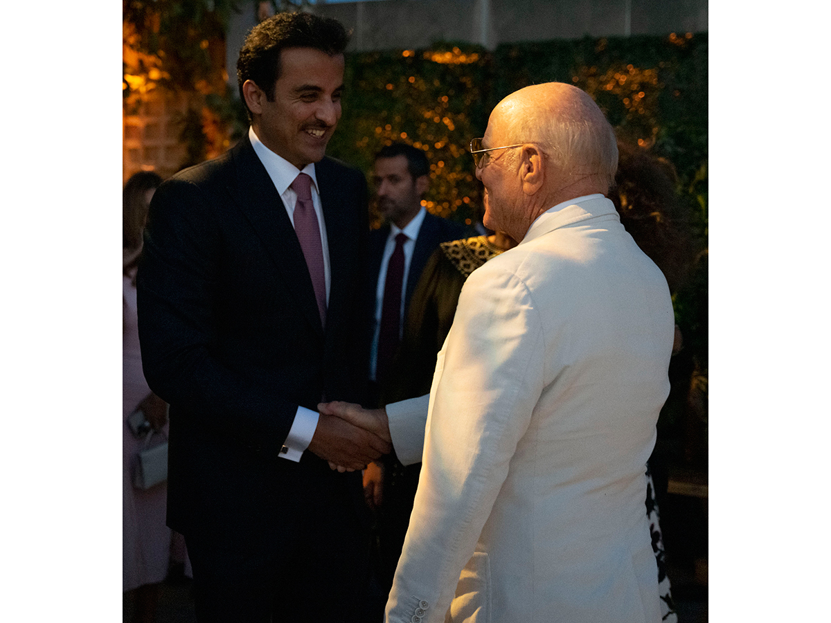 سمو الأمير يحضر حفل الاستقبال بمناسبة الإعلان عن الشراكة بين متاحف قطر ومتحف متروبوليتان للفنون