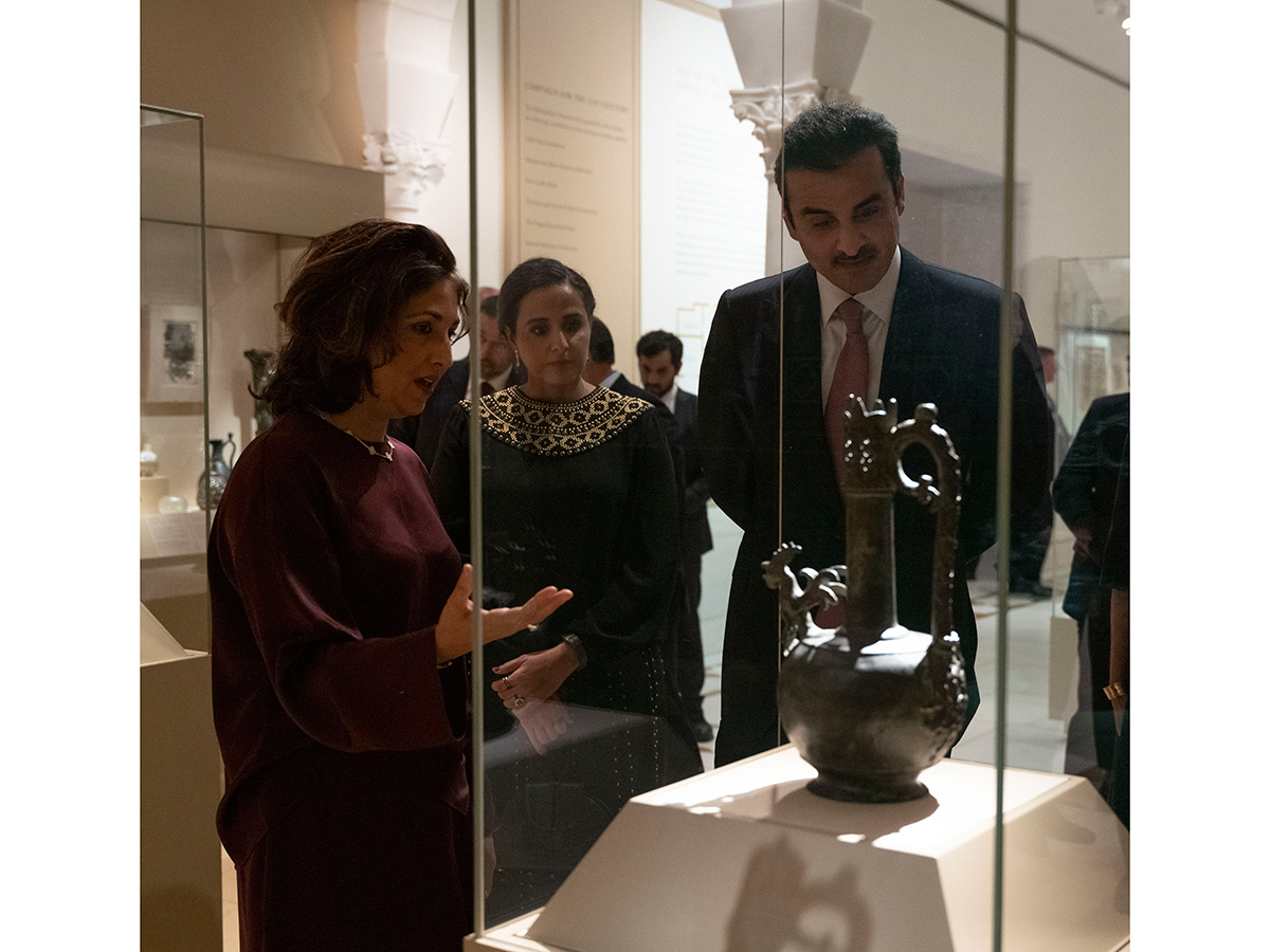 سمو الأمير يحضر حفل الاستقبال بمناسبة الإعلان عن الشراكة بين متاحف قطر ومتحف متروبوليتان للفنون