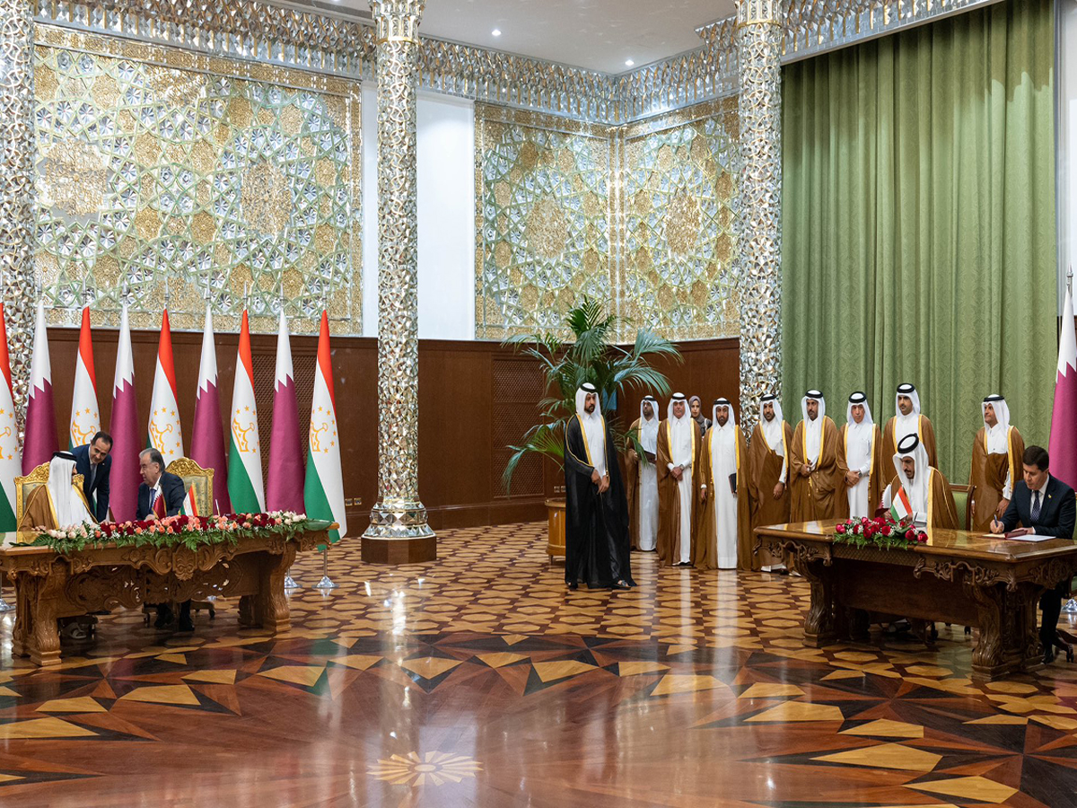 سمو الأمير والرئيس الطاجيكي يشهدان التوقيع على عدد من الاتفاقيات ومذكرات تفاهم