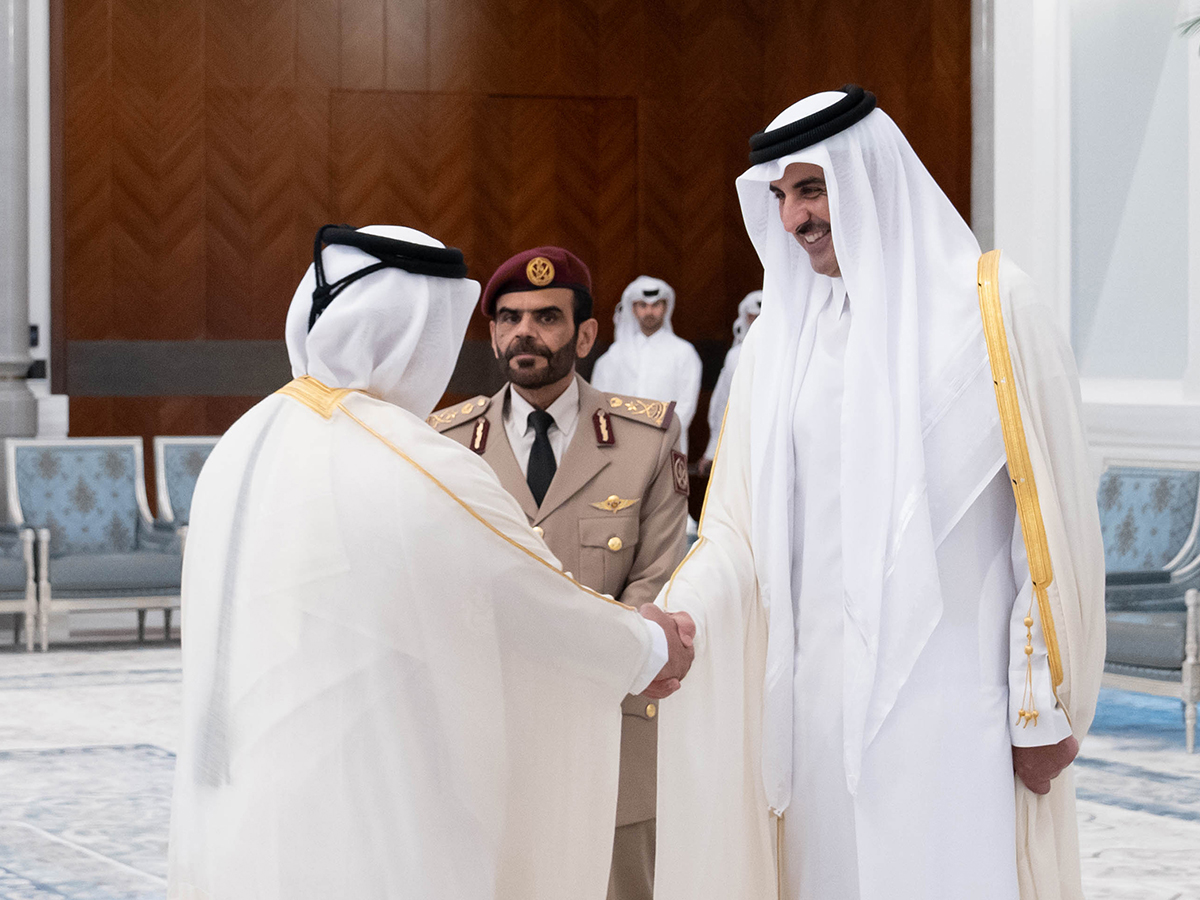 SH der Emir empfängt Gratulanten anlässlich des Zuckerfests