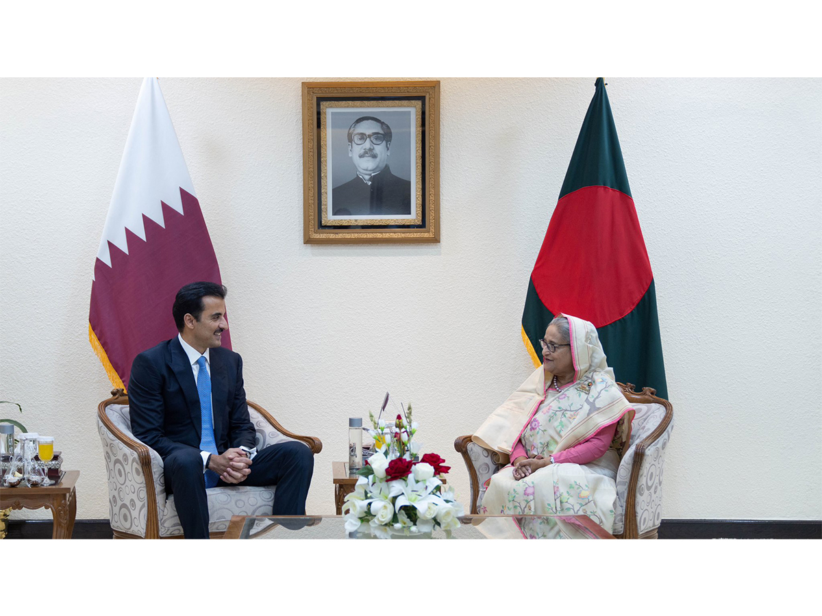 SH der Emir und die Premierministerin von Bangladesch halten offizielle Gespräche ab