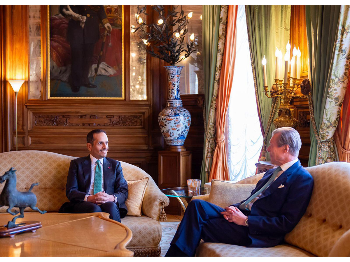 SH Herzog von Luxemburg empfängt SE den Ministerpräsidenten und Außenminister