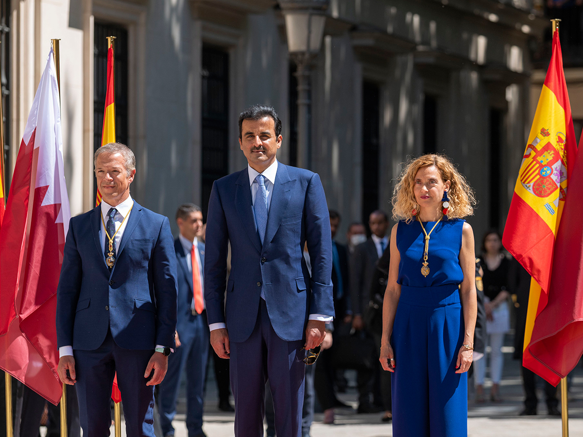 HH the Amir Visits Senate of Spain