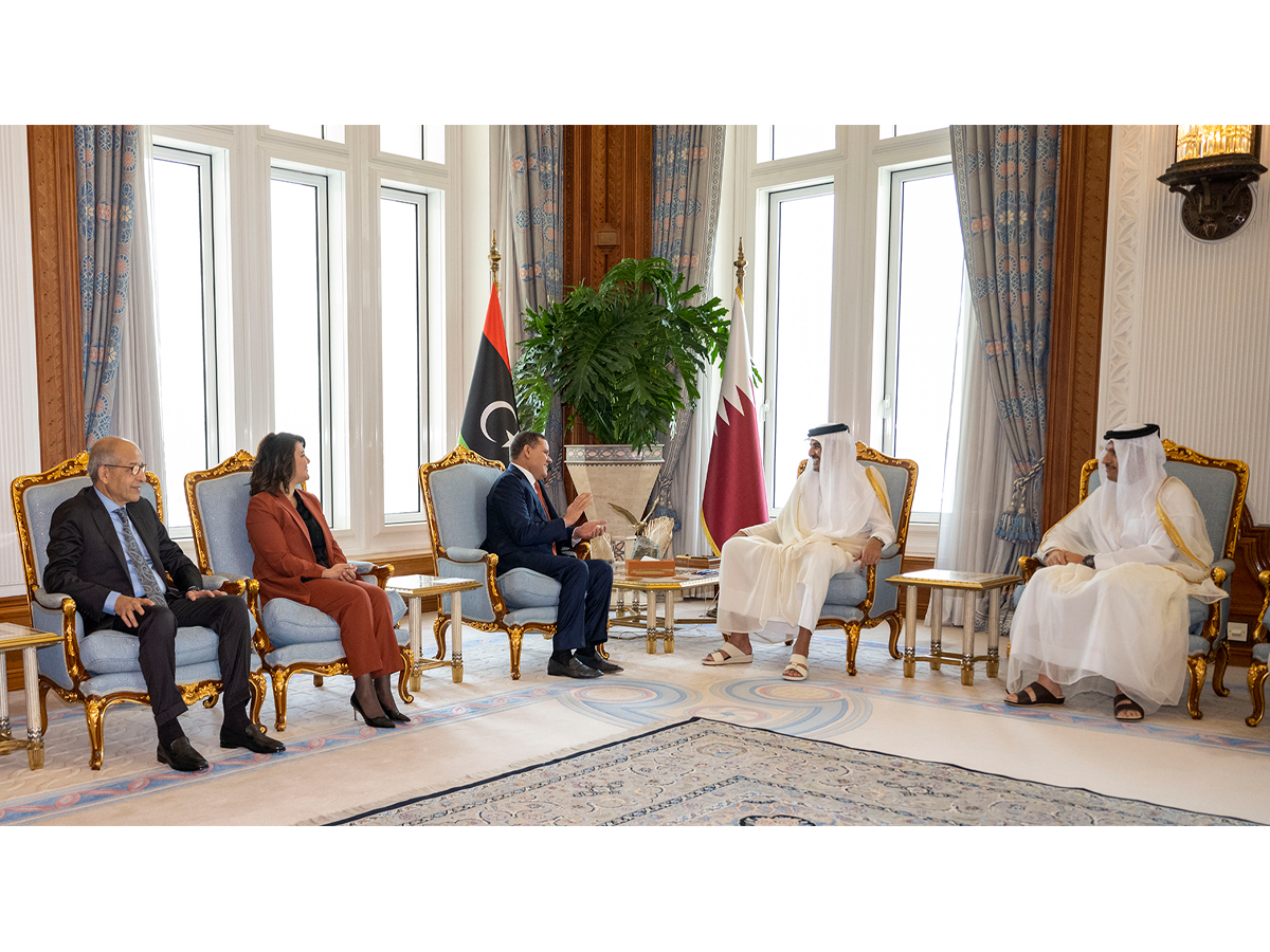 HH the Amir Meets Head of Libyan Government of National Unity