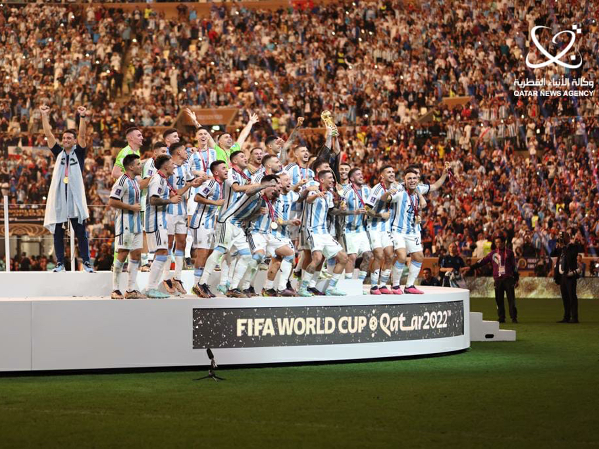 Crowing Ceremony of the Argentinian Team 