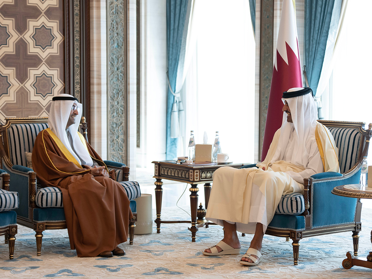 HH the Amir Meets GCC Secretary-General