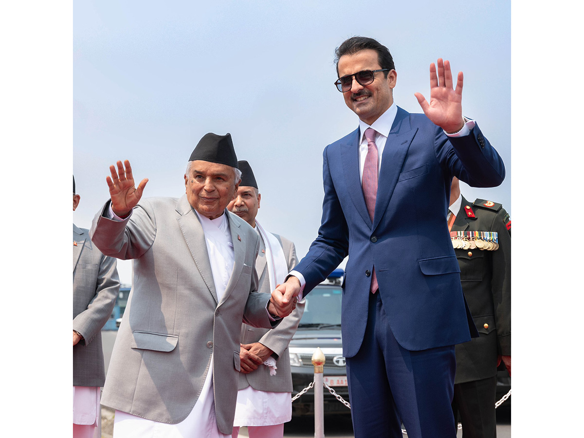 HH the Amir Thanks President of Nepal, Affirms Development of Relations