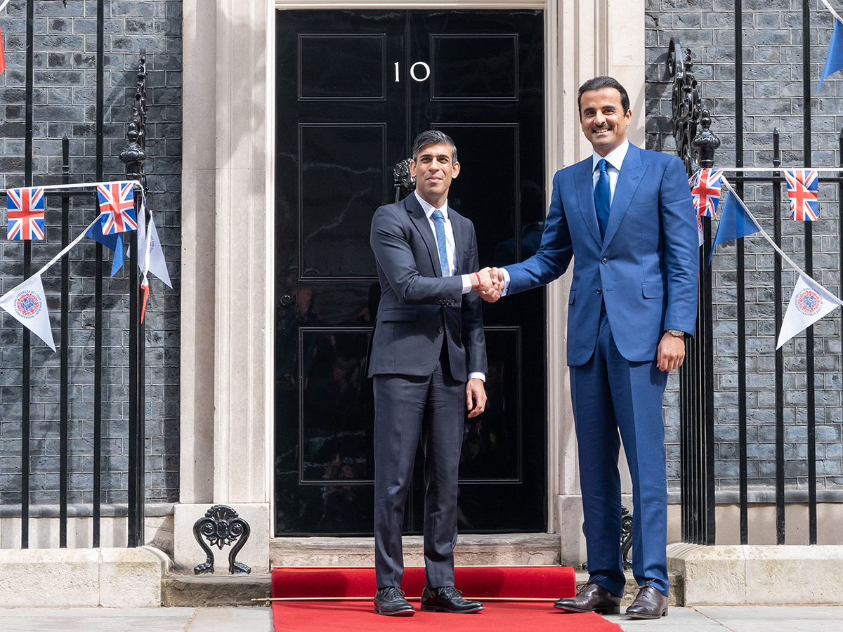 Su Alteza el Emir y el Primer Ministro del Reino Unido abordan las relaciones estratégicas bilaterales