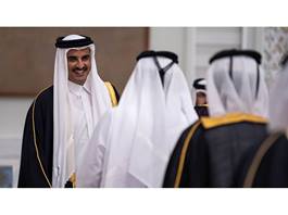 SH der Emir empfängt die Gratulanten zum gesegneten Ramadan